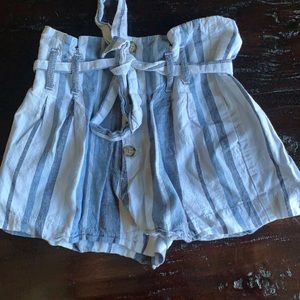 abercrombie & fitch linen shorts